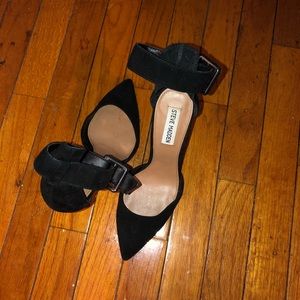 Black Suede Ankle Heels 💕